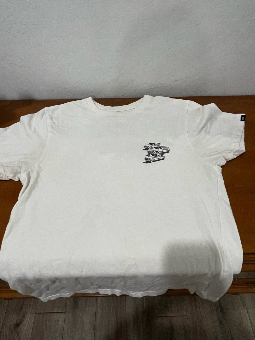 Vans Off The Wall Van Graphic Tee White Size S